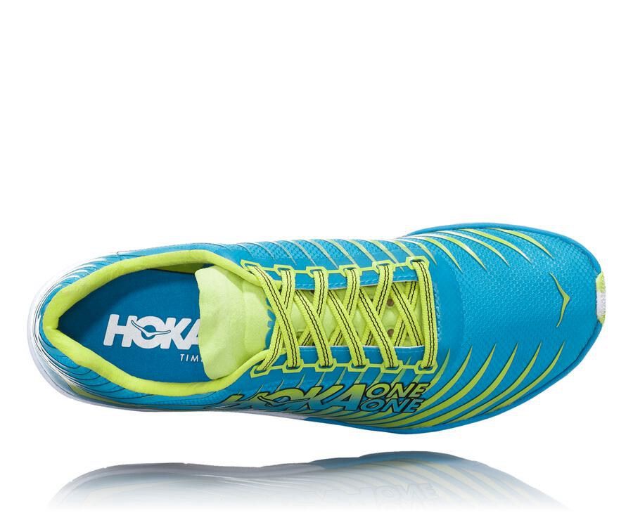 Spikes Atletismo Hoka One One Hombre Azules/Verdes - Evo Xc - KNWU14520